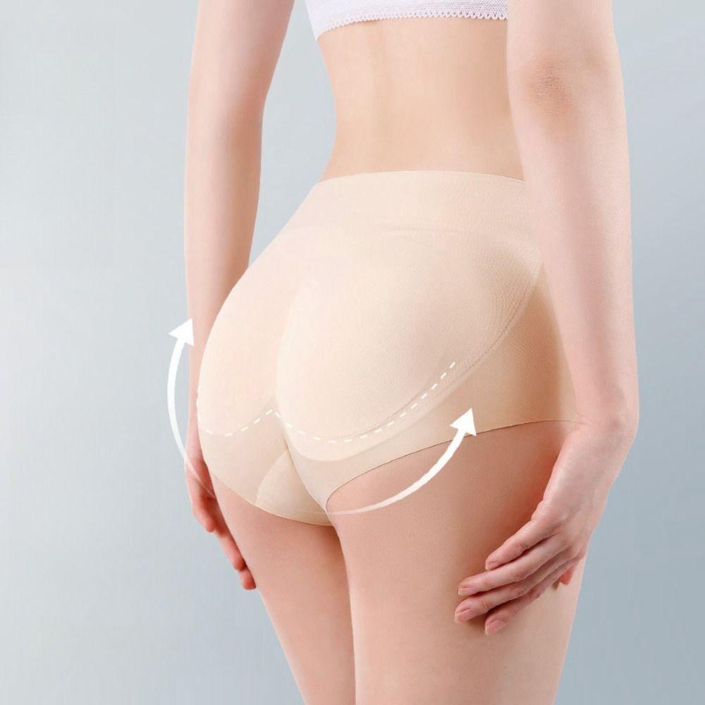 Трусы-подтяжки средней талии, утягивающие поддельные ягодицы, модное корректирующее белье для женщин с контролем живота