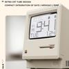 Adjustable Brightness Retro MacLock Clock Computer-Inspired Desk Clocks Gifts Pixel Alarm Clocks