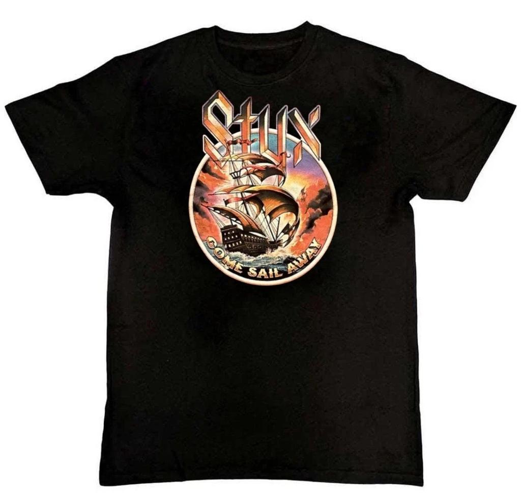 Vtg Styx Come Sail Away Graphic Print Mens Unisex T-Shirt S M L XL 2 3 4 XL