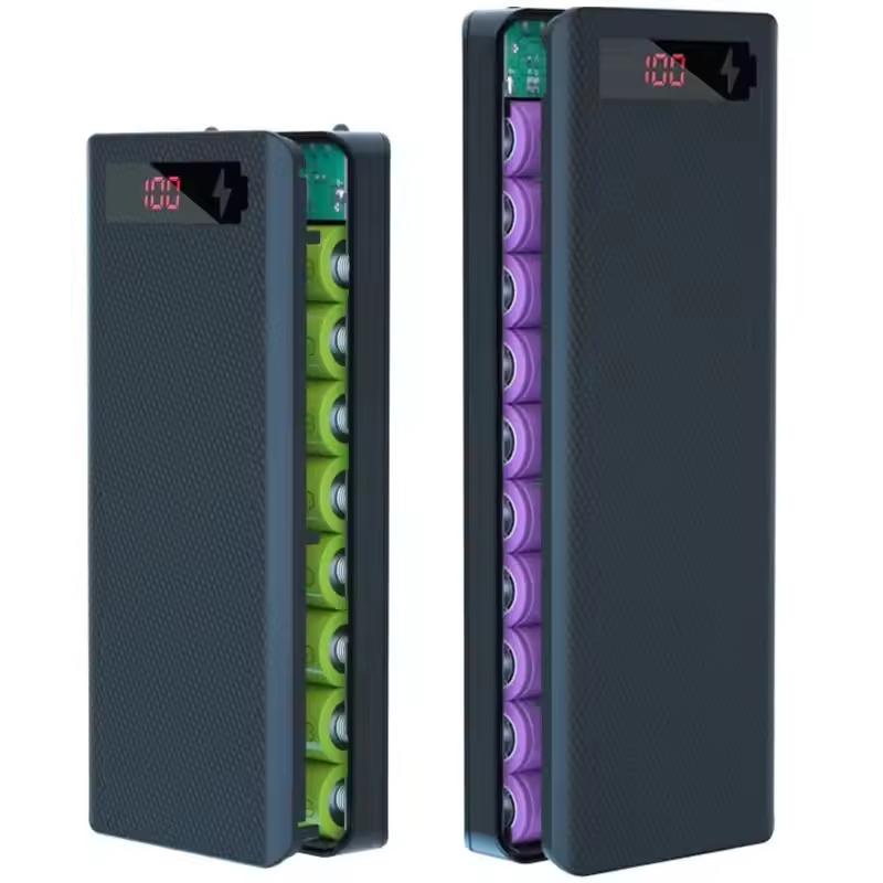 8/10*18650 Зарядное устройство для аккумуляторов Бокс Power Bank Корпуса Цифровой дисплей Для смартфонов Зарядка Хранение аккумуляторов Боксы Чехол Power Bank