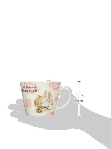 Peter Rabbit Porcelain Soup Cup (400ml) (Rose) Yamaka Shoten, Made In Japan, PR322-36
