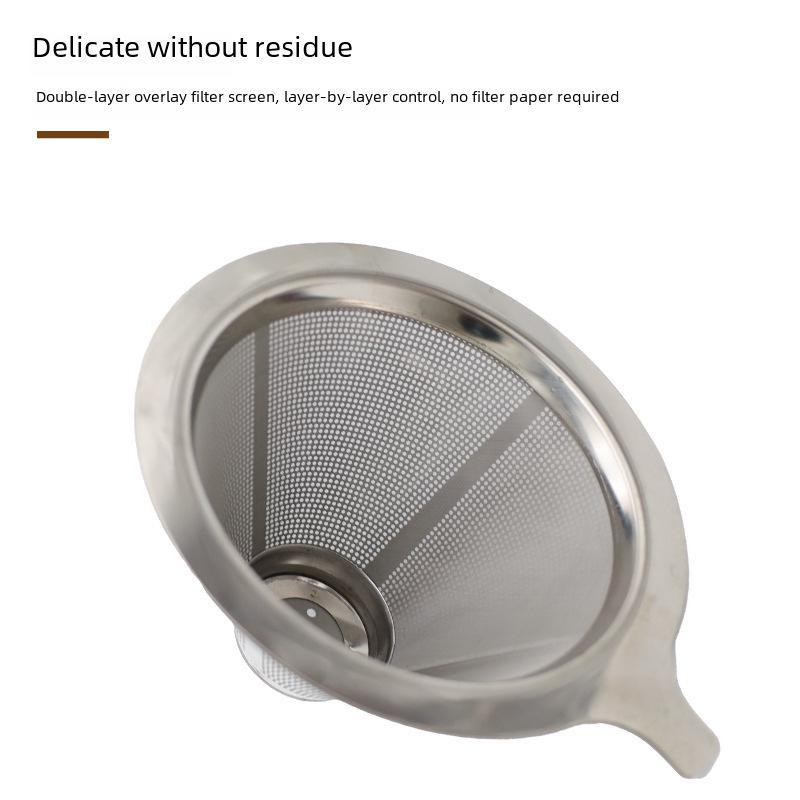 Ultra-Fine Coffee Filter Set: Hand Brew Cup with Free Filter Paper and Funnel