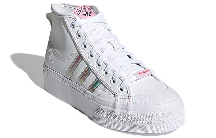 adidas Женские кроссовки Nizza Platform Mid 'White Iridescent' Женские H01566