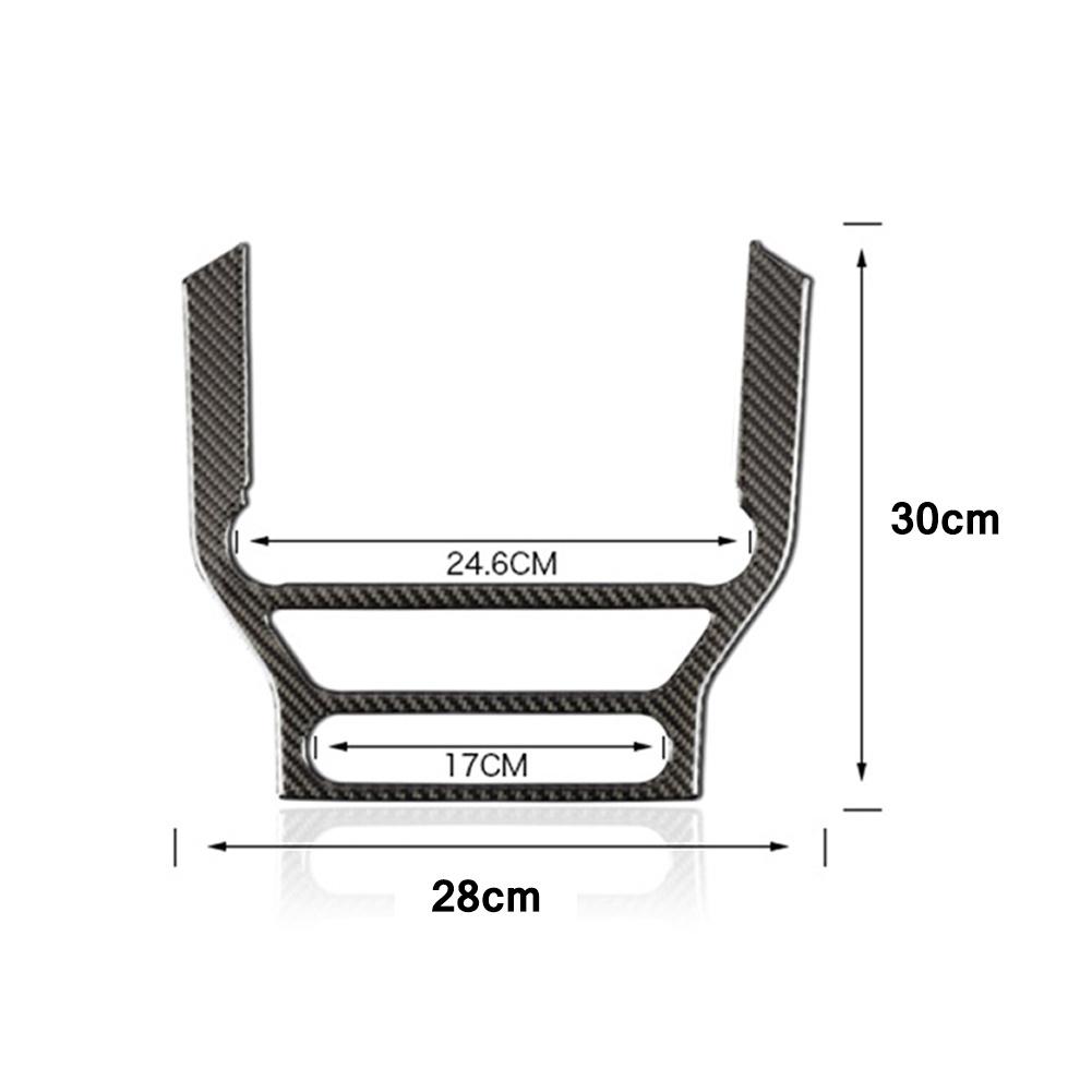 Углеродное волокно мультимедийная консоль крышка наклейка панель отделка украшение для Ford Mustang 2015 2016 2017 2018 автомобиль