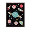 Plakat Kosmiczna Podróż Plakat Kosmiczna Podróż, 70X100 Cm, Rama Aluminiowa Czarna, Papier Matowy 230 Gsm