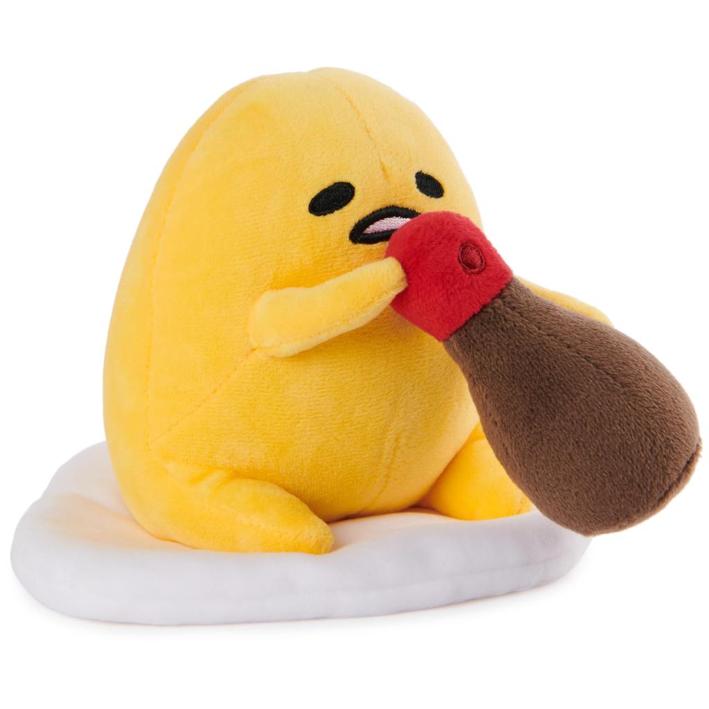 GUND Sanrio Gudetama Udetamago Plush Gudetama and Shoyu Ages 1 Year and Up Toy, Detama, 5-inch,
