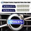 Для Volvo XC60 S60L S60 S40 C30 XC90 S80L Эмблема на решетку радиатора Шильдик Наклейка на крышку багажника Наклейка на руль Аксессуары