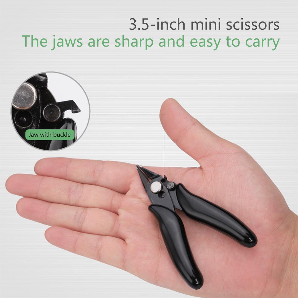 Диагональные плоскогубцы Мини-резаки для проводов 3,5-дюймовые диагональные кусачки Провода Изолирующая резиновая ручка Модель плоскогубцы