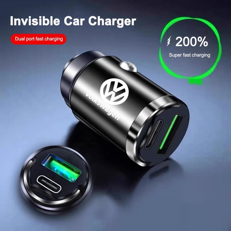 Автомобильное быстрое зарядное устройство USB Type-C Порты Адаптер питания Аксессуары Для Volkswagen VW Polo Tiguan Golf 4 5 Jetta Beetle Scirocco Passat RH5