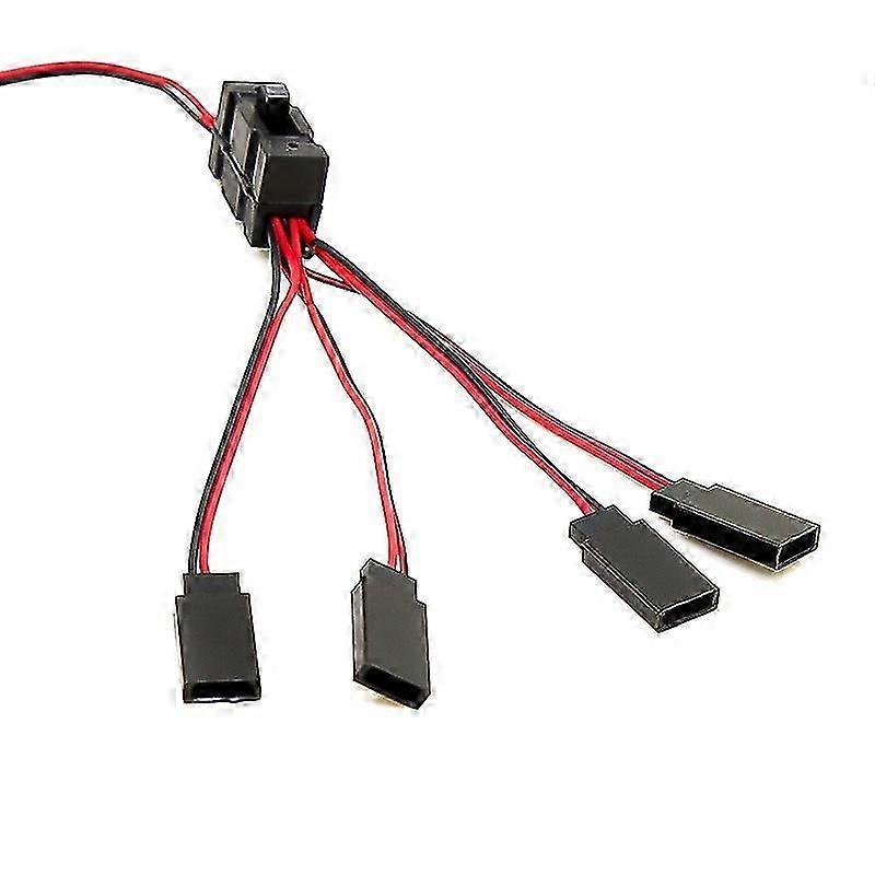 1pcs Rc Servo Extension 1 To 4 Y Wire Cable Led Light Control Power Switch For Jr Futaba Rc Model