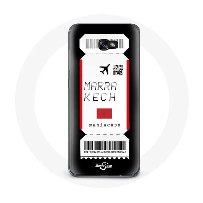 Coque pour Samsung Galaxy A3 2016 Billet d'avion Marrakech Maroc