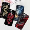 Модная Иллюстрация Дракона Для Apple iPhone 17 16 16E 15 14 13 12 11 Pro Max Plus Черный Мягкий Силиконовый Чехол для Телефона