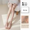 Глянцевые телесного цвета маслянистые шелковистые чулки выше колена для женщин - Весна/Лето