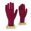 Xihong Winter Knitted Pineapple Pattern Five-Finger Gloves