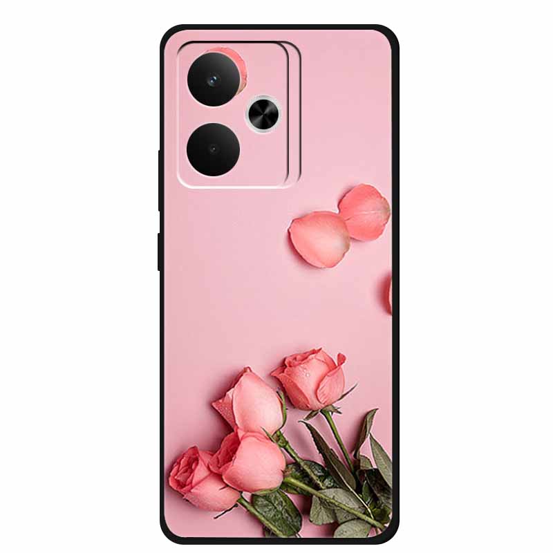 Чехол для телефона Realme GT7 GT 7T 7 T Сумка Черный Силиконовый Мягкий Задний Чехол Для Realme 14 4G 15 Pro Чехлы Coque Защитный Корпус