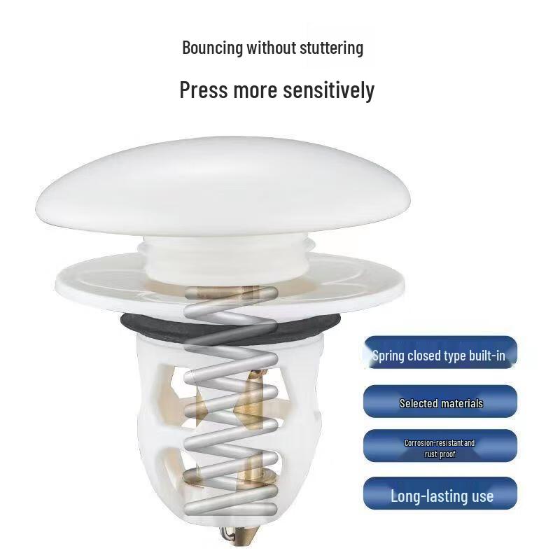 Ceramic Cover Pop-up Basin Drain Stopper