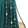 34pcs Dread Locks Hollow Out Hair Ring Butterfly Hair Braid Tubes Gold Dreadlocks Beads  Women