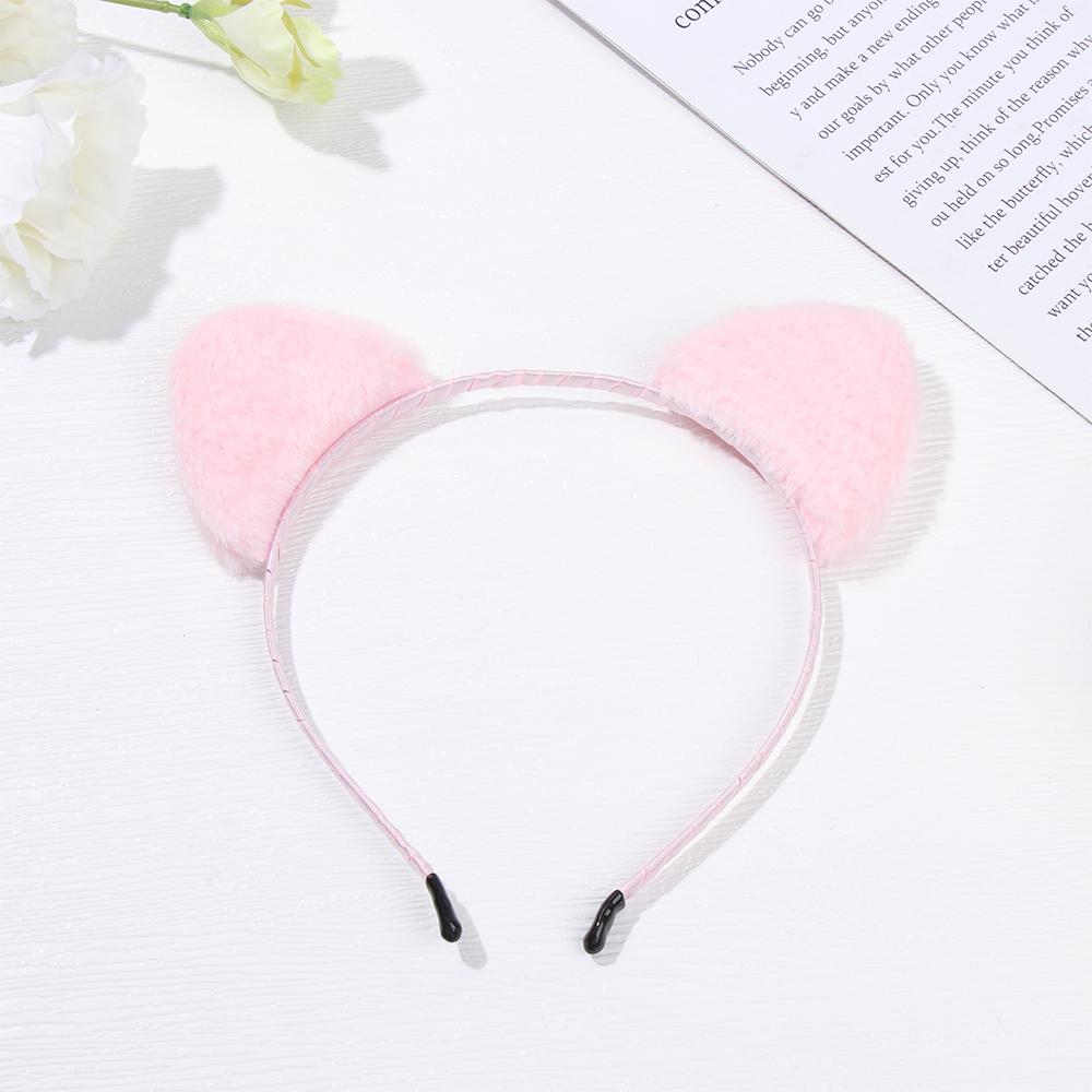 Cosplay Night Party Bar Plush Cute Face Wash Hair Band Cat Ears Headband Hair Accessories Hair Hoop
