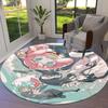 Spyfamily Round Area Rug Carpet Rug For Living Room Bedroom Sofa Playroom Decor Nonslip Floor Mat