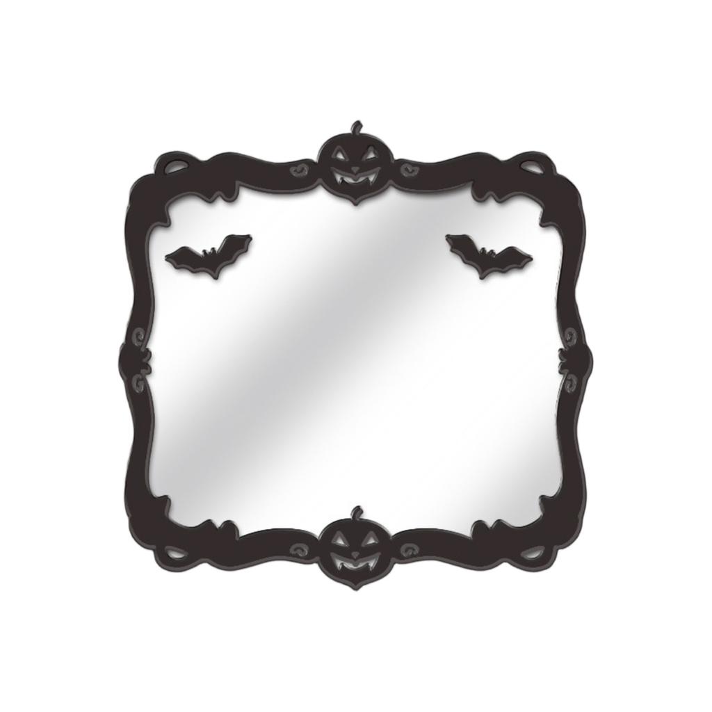 Halloween Classic Animal Costume Wooden With Mirror Stickers Window Decoration Wooden Wall Decoration Gift