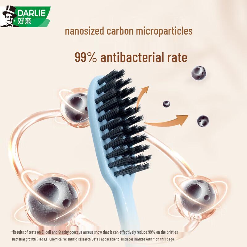 Darlie Brightening + Ultra White Toothpaste 3-Pack with Charcoal Toothbrush