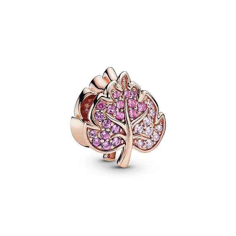 Miniso Блестящая Шарм-бусина с покрытием Rose Gold Шармы Подвески Подлинные Совместимы с медными Браслетами Ожерельями Бусины Идеально Для DIY Украшений Подарок Женщине