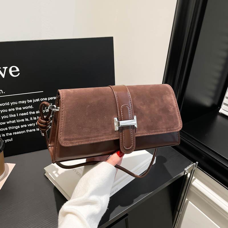 Fashion Minimalist Pu Shoulder Bag For Women Street Style Small Crossbody Purse