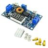 XL4015 DC-DC понижающий преобразователь 5A 75W со светодиодным вольтметром и защитой от короткого замыкания для регулировки напряжения