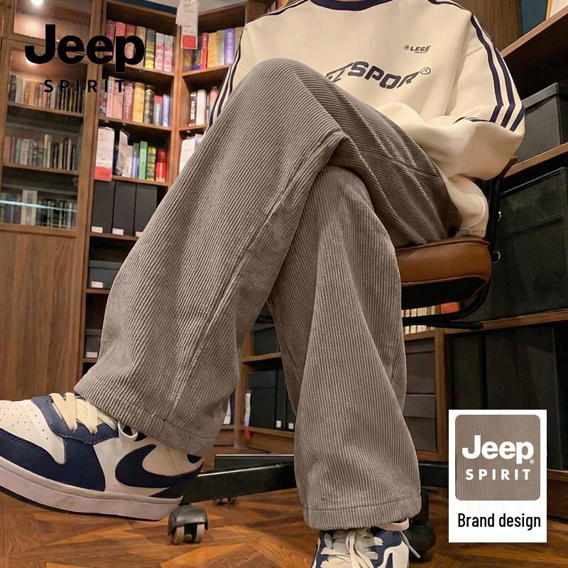 Мужские повседневные брюки прямого кроя из велюра JEEP SPIRIT