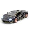 1:Модель суперкара Lamborghini LP770-4 в масштабе 24, звук, свет, детские игрушки из литого металла, транспортные средства, подарок