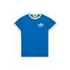 Adidas Футболка с принтом трилистника, синие топы унисекс 691637-XJEKL-4744