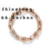 Браслет-цепочка Shinetung Trend с бриллиантами для мужчин и женщин, роскошные ювелирные изделия в подарок с логотипом T-цепочка высокого качества