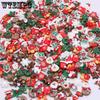 WTEMPO Mixed Color Resin Christmas Ornament Kit Snowman Reindeer, Santa Claus Christmas Tree for DIY Crafts Christmas Holiday Festive Decorations