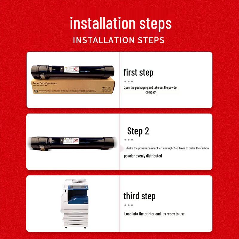 Compatible Xerox Toner Cartridge for Models 7855, 7835, 7535, 7556, 7845, 7970, 7830, 7858, and 7958