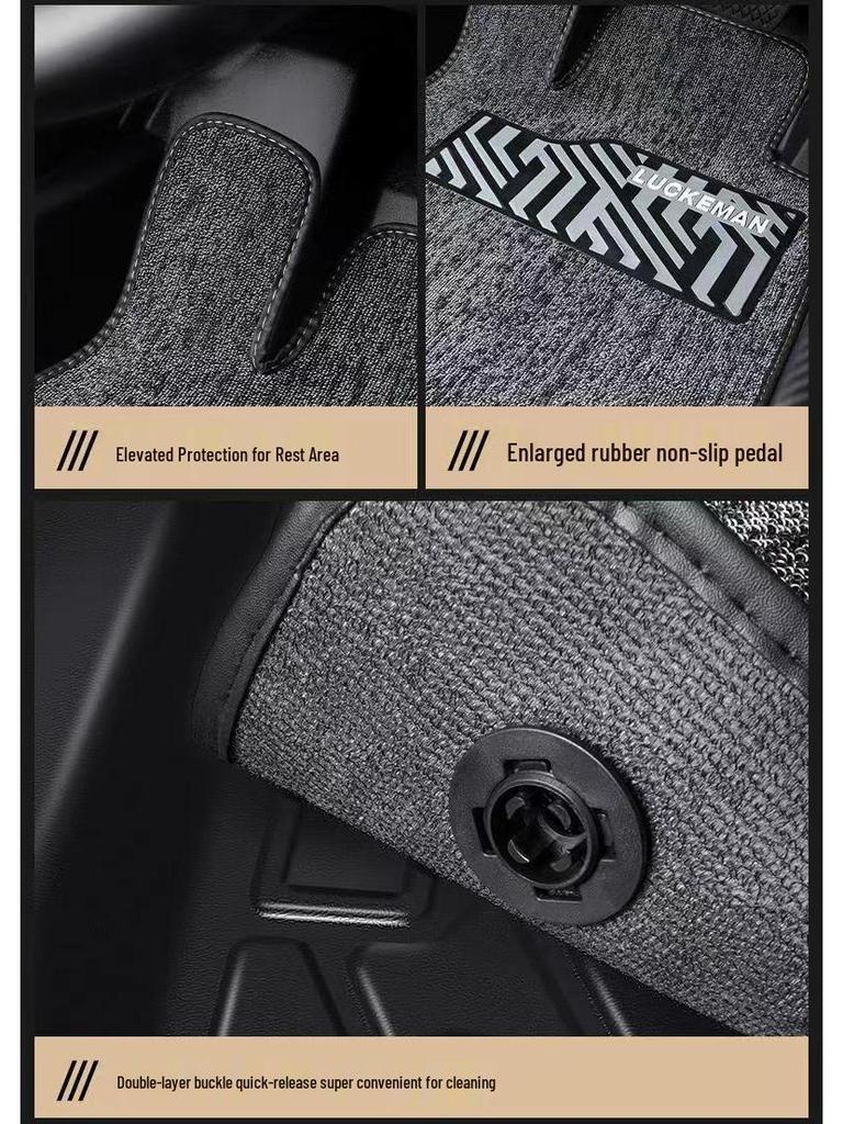 Всемодельные коврики для салона автомобиля Toyota из ТПЭ для Levin, Camry, Yaris, Corolla, RAV4, Vios, IZOA