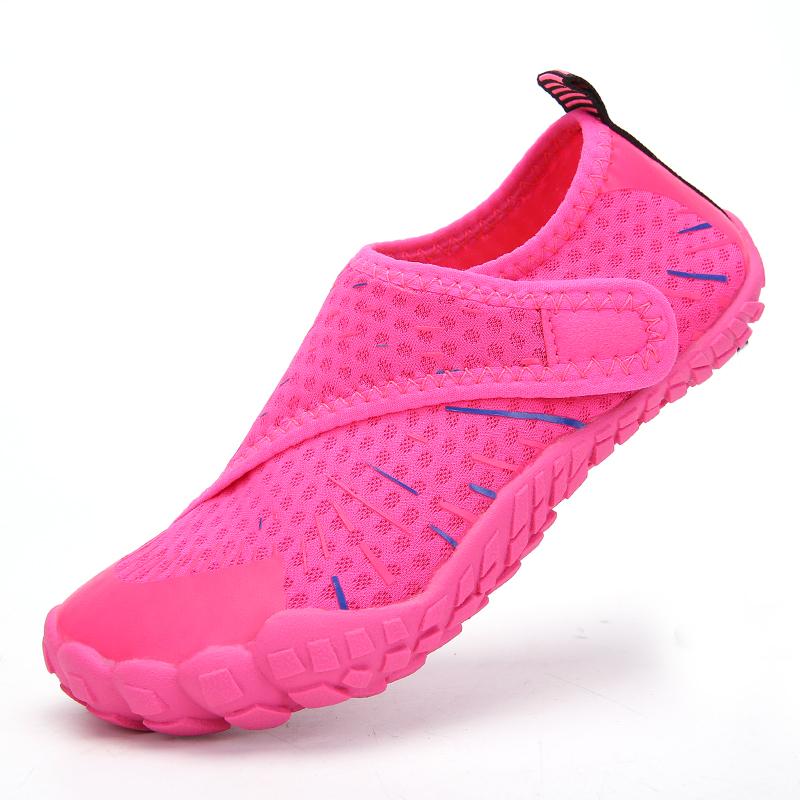 Быстросохнущая детская обувь для водных видов спорта, детская дышащая аква-обувь для мальчиков и девочек, легкие удобные забродные кроссовки для плавания и пешего туризма