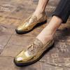 Luxury Brand High Quality Gold Tassel Loafers Shoes Men Soft Comfortable Mens Wedding Thick Sole Casual Shoes Men's Brogue Shoes