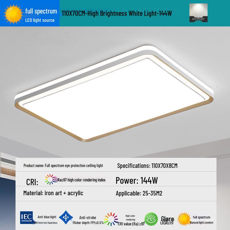 2025 Smart Eye-Protecting Ceiling Light: Elegant Round Design for Bedroom & Living Room