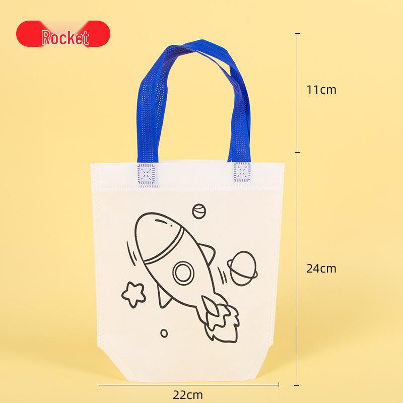 Детская сумка-тоут для рисования мультфильмов своими руками - Нетканый материал для искусства в детском саду