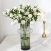 European retro roasted edge rose simulation flower home decoration fake flower wedding bouquet burnt edge simulation rose
