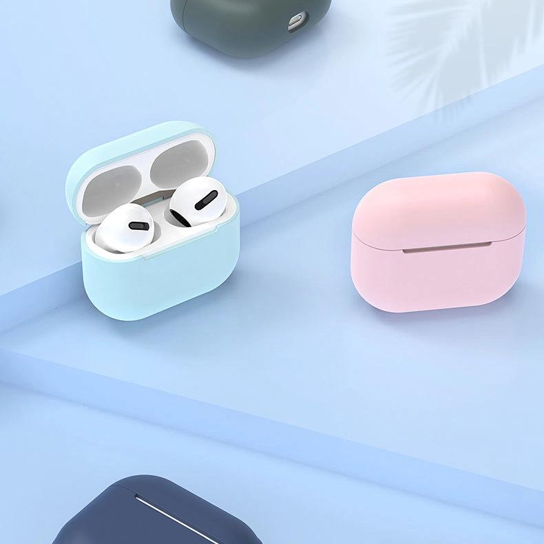 Case For Airpods 2 / Airpods 1 Silicone Soft Cover For Headphones Blue (Case C)