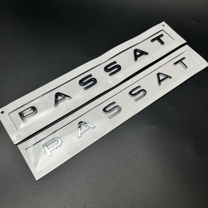 For VW Passat Car Rear Trunk Letters Logo Labeling Badge Emblem Decal ABS Shiny Chrome Sticker TO4