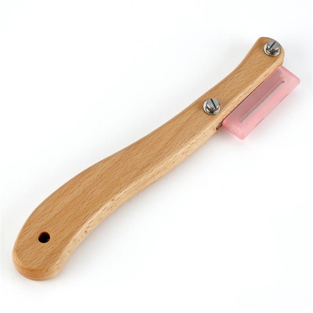 Деревянные кухонные инструменты для хлеба, скребок из нержавеющей стали, для зачета теста для хлеба, с лезвиями и крышкой