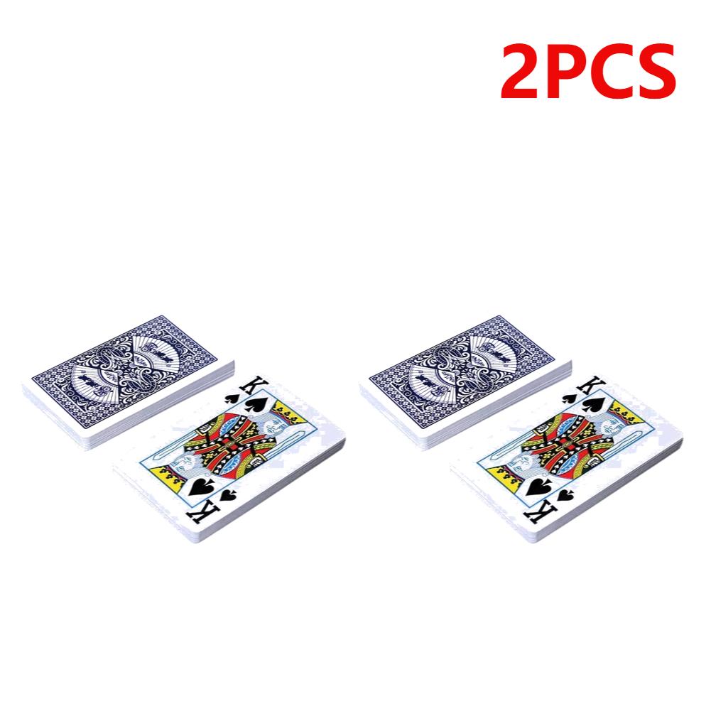 20/1 шт. Игральные карты Пластиковое покрытие Бумажная колода Покерные карты Веселая семейная настольная игра 54 карты Водонепроницаемые Складные для взрослых
