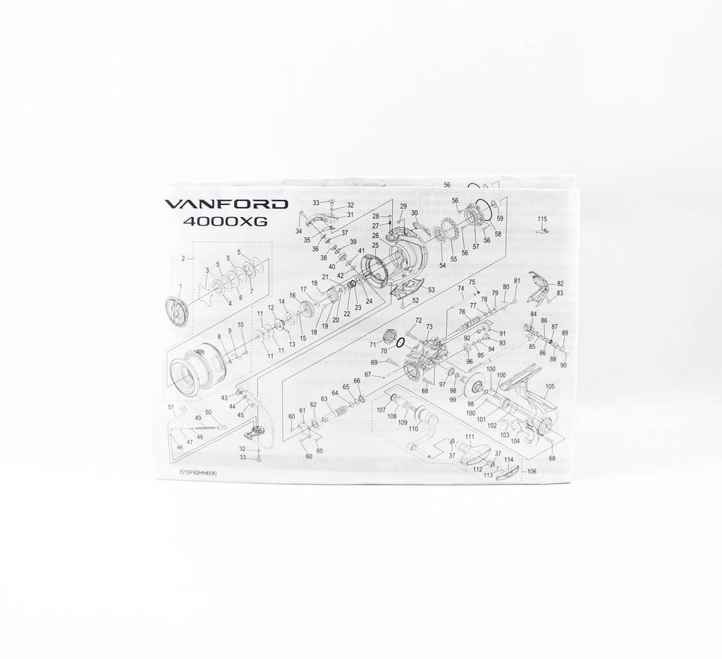 SHIMANO Катушка спиннинговая Vanford 4000XG VF4000XGA 2024 (9979)