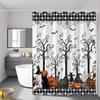 Vintage Halloween Shower Curtain Spooky Shower Curtain, Waterproof Halloween Bathroom Curtain Decor Shower Curtains for Bathro