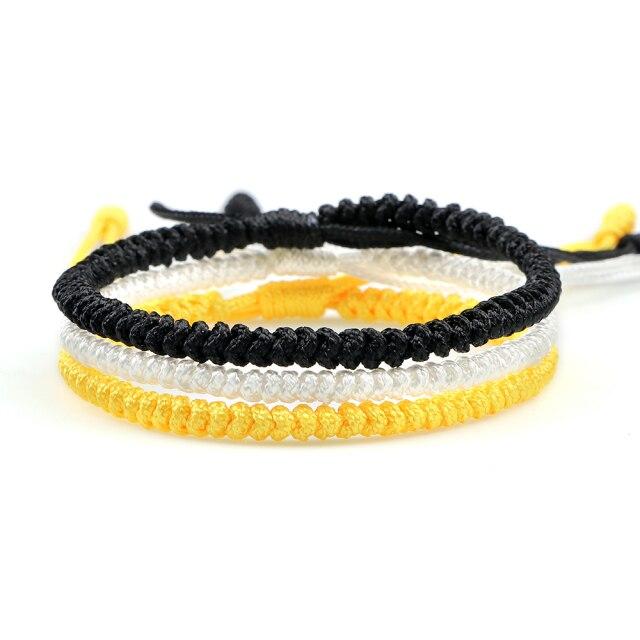 3 шт. тибетский буддийский амулет счастливый плетеный браслет на лодыжку многоцветный ручной работы узлы веревка браслет Будды для женщин мужчин подарки