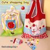 Милая мультяшная сумочка Портативная Новинка Многоразовая хозяйственная сумка Складная сумка-тоут Мешочек Большая вместимость Сумки через плечо Подарок для девочек