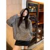 Woman Tops Baggy Autumn and Winter Hoodies Cold Hooded Tweed Sweatshirt for Women Loose Warm Thick Nice Color Sport Y 2k Vintage