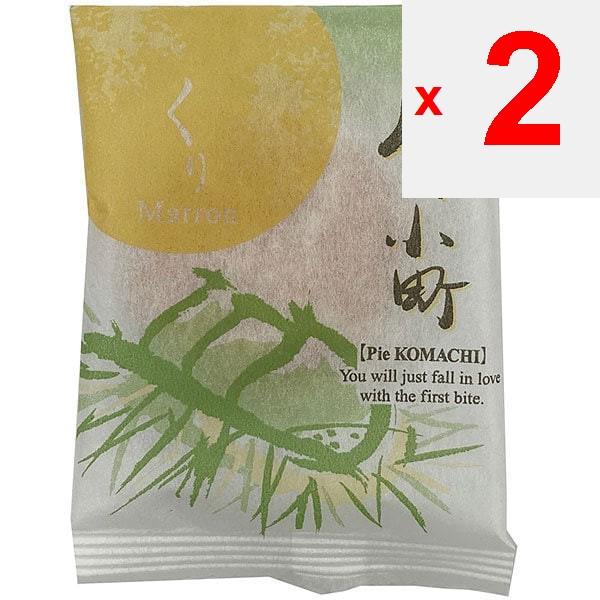 Kawachi Surugaya Пирог Комачи каштановый 1 шт. Вагаси